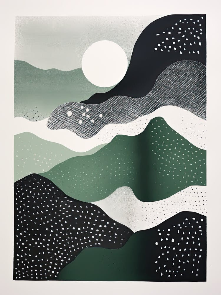 Abstract Mirage; Risograph Vintage Illusions