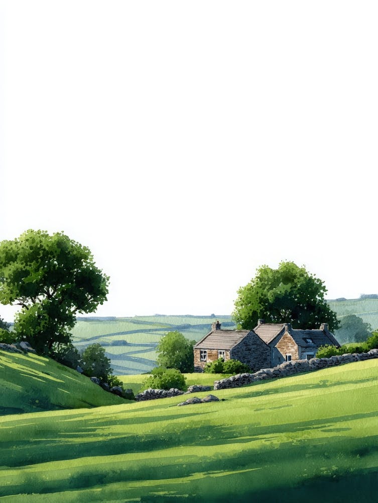 Aihrgdesign Peinture Aquarelle Isolée de Paysages Ruraux 309e5b47 C94f 495f Babd Eb1ed0285bba 0