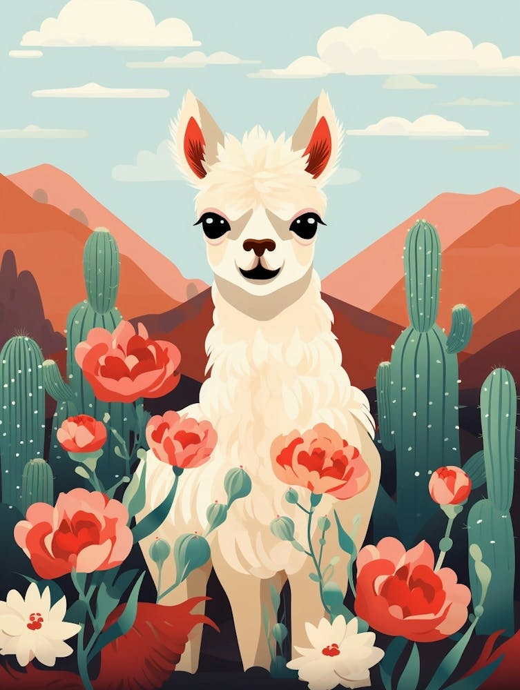 Baby Animal Illustration  Alpaca 6