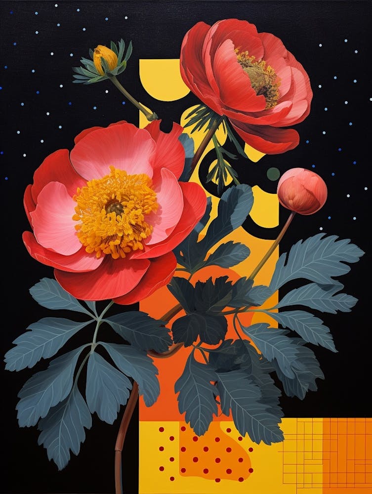 Surreal Florals Portulaca 2 Flower Painting