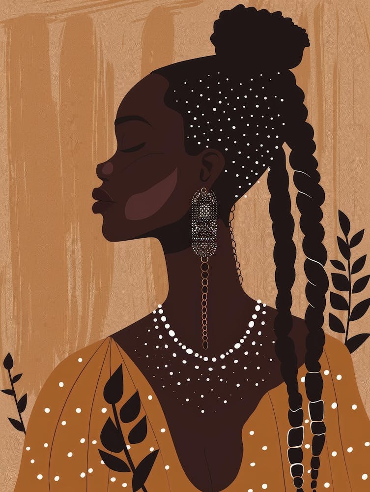 African Woman With Braids 2