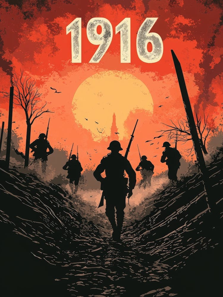 Aihrgdesign A Vintage Poster Depicting A Dramatic World War I F9711015 4fbf 48ff 8eed Ea8b3f376b30 0