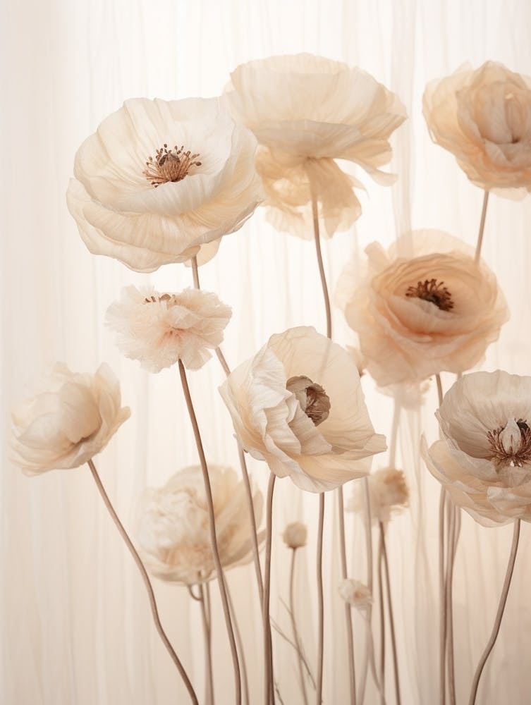 Boho Dried Flowers Ranunculus 2