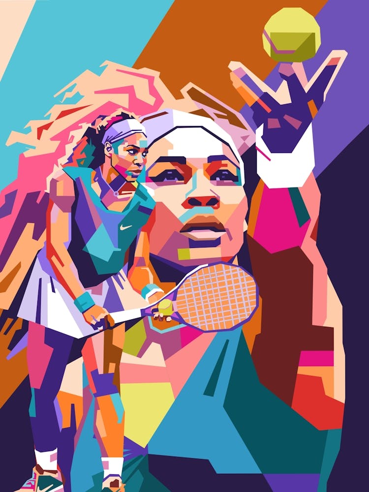 Serena Williams wpap art