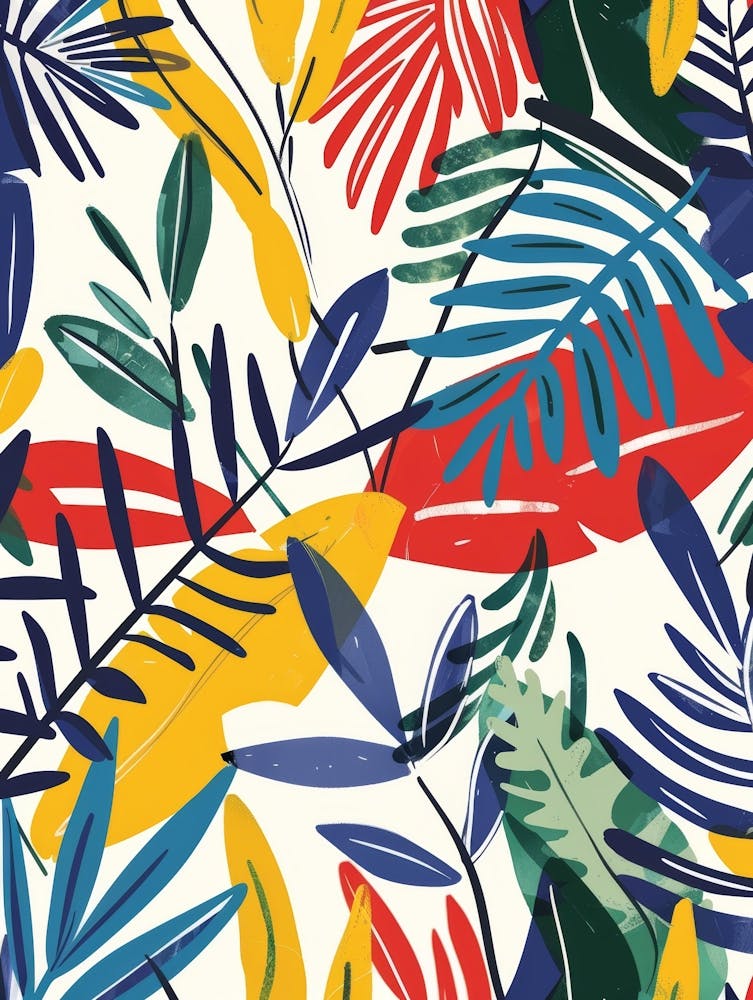 Tropical Leaves Seamless Pattern 22