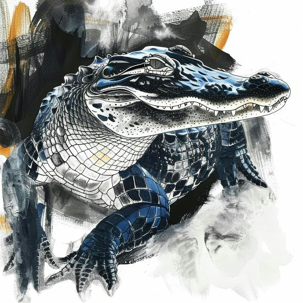 Alligator Leinwanddruck
