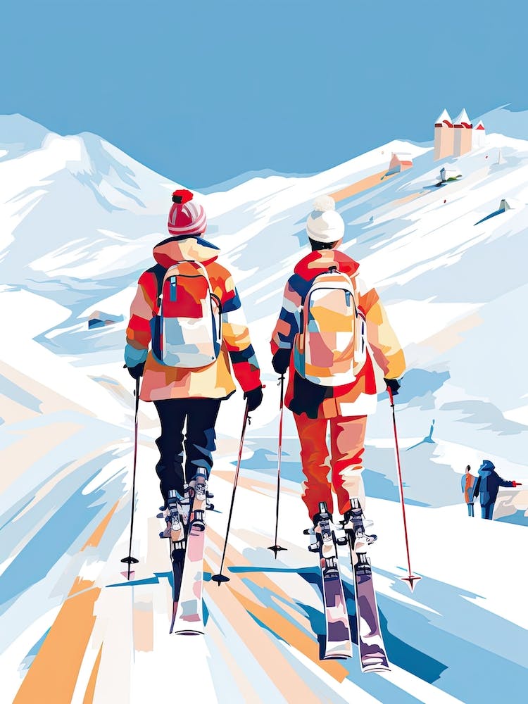Val Thorens   France, Ski Resort Illustration 3