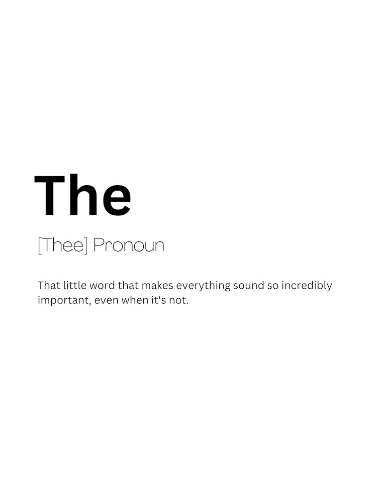 The - Définition et Signification