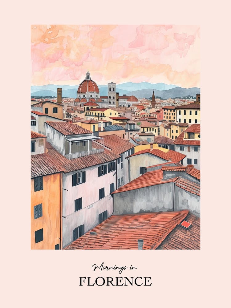 Mornings In Florence Rooftops Morning Skyline 1