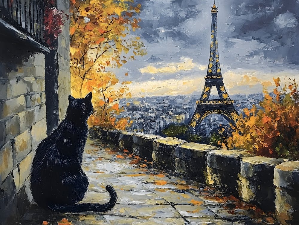 Black Cat In Paris 6