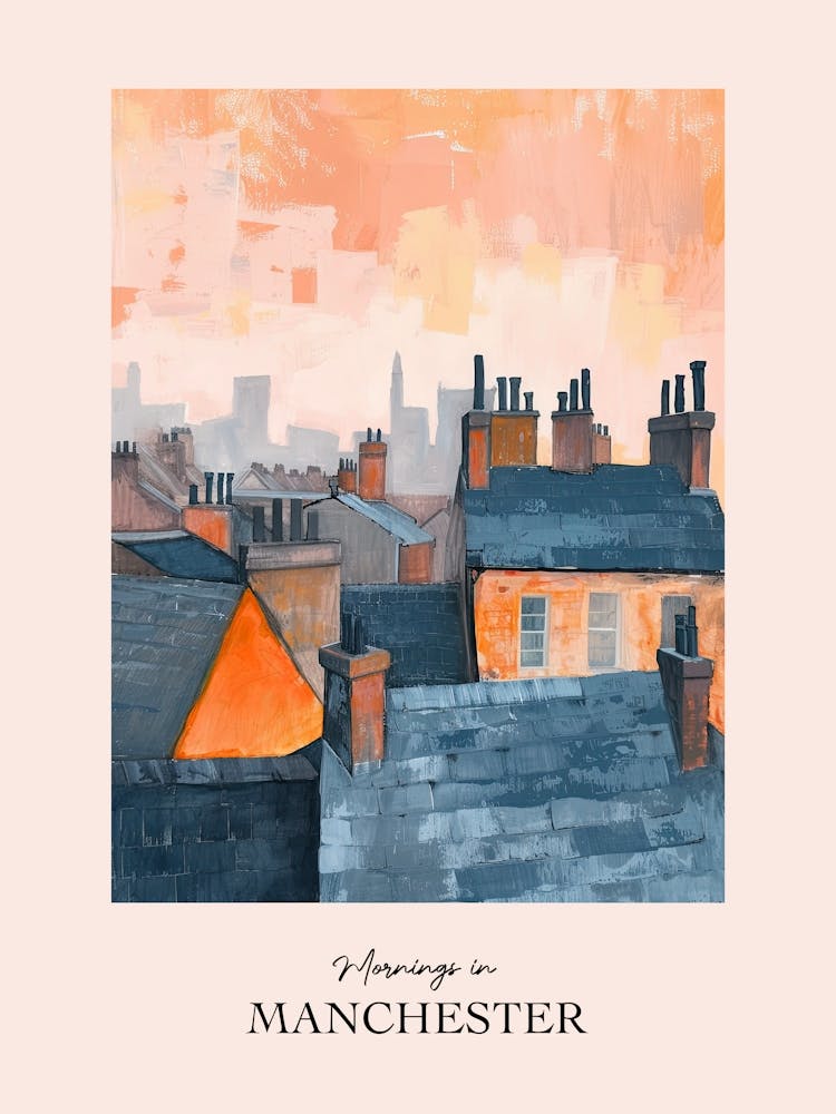 Mornings In Manchester Rooftops Morning Skyline 1
