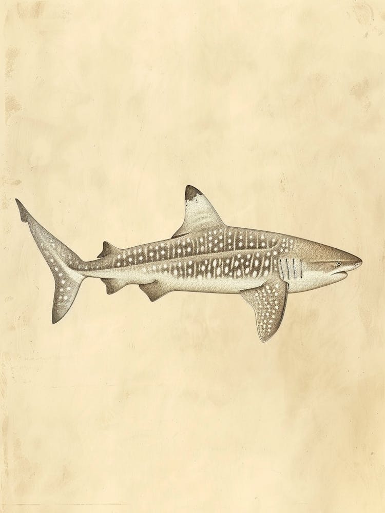 Whale Shark Vintage Illustration 5