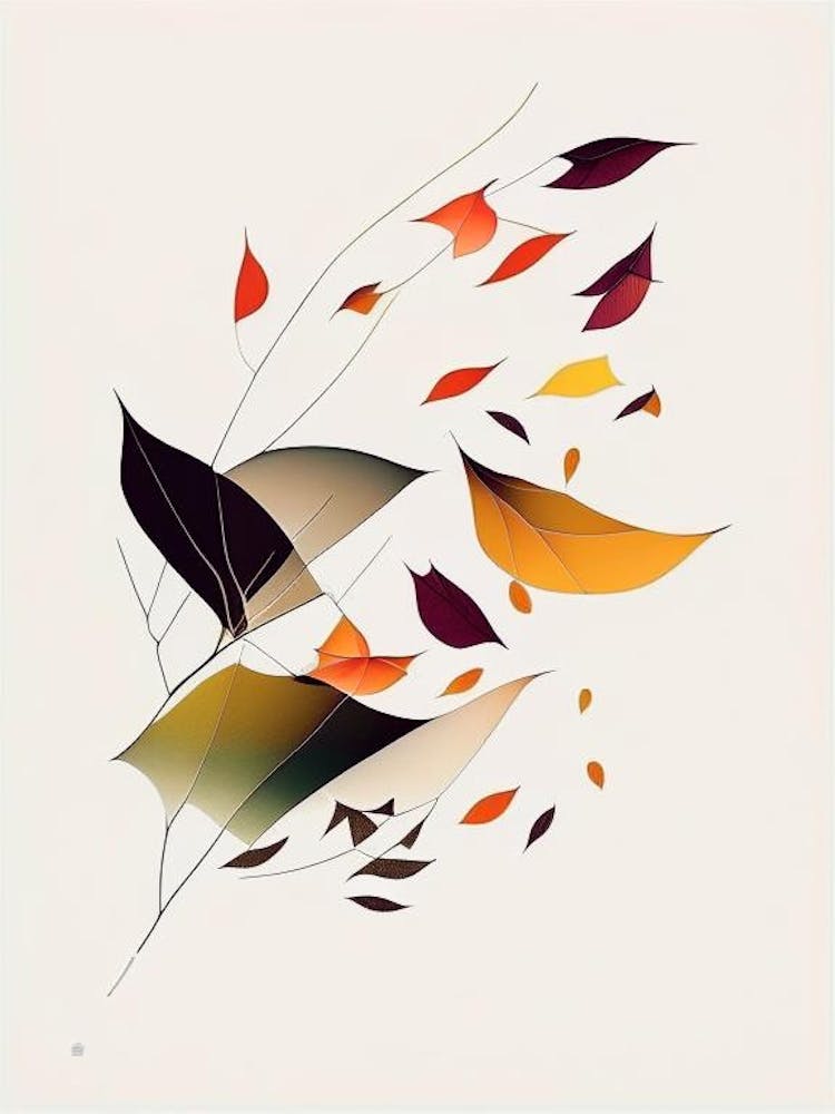 Falling Leaves Abstract 3