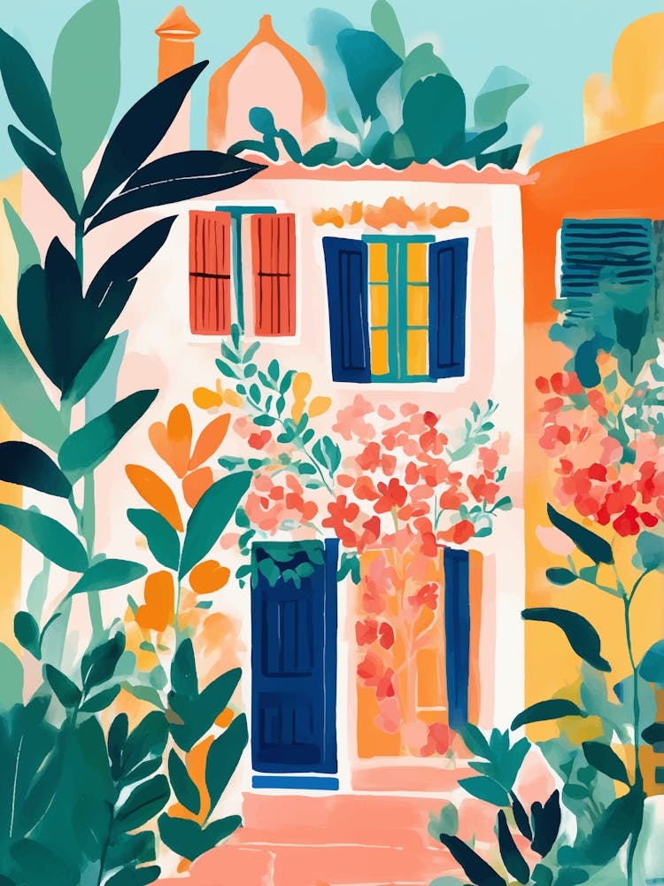 Beautiful House and the garden