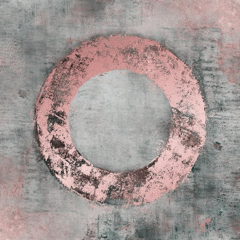 Cercle carré or rose
