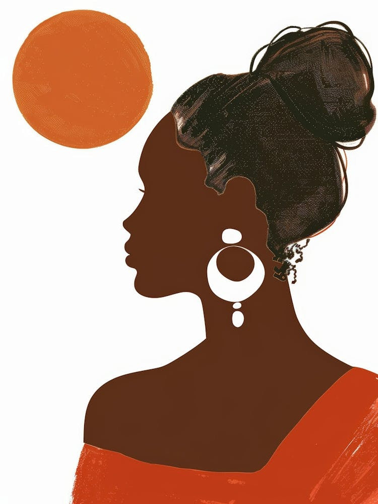 Silhouette Of African Woman 28