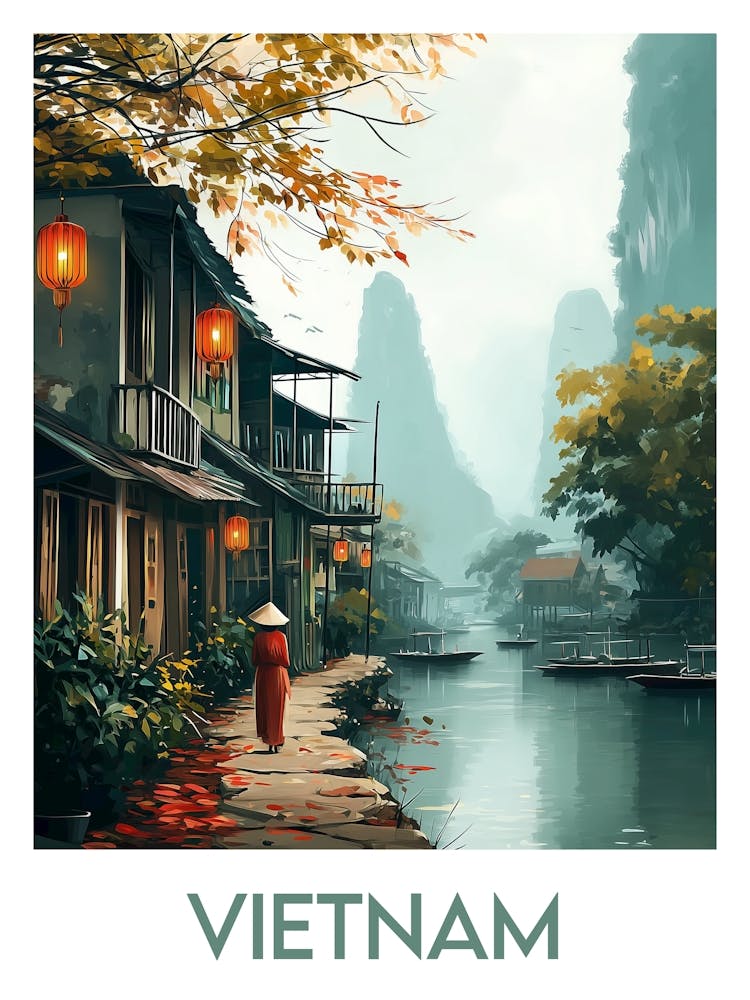 Affiche de voyage Vietnam