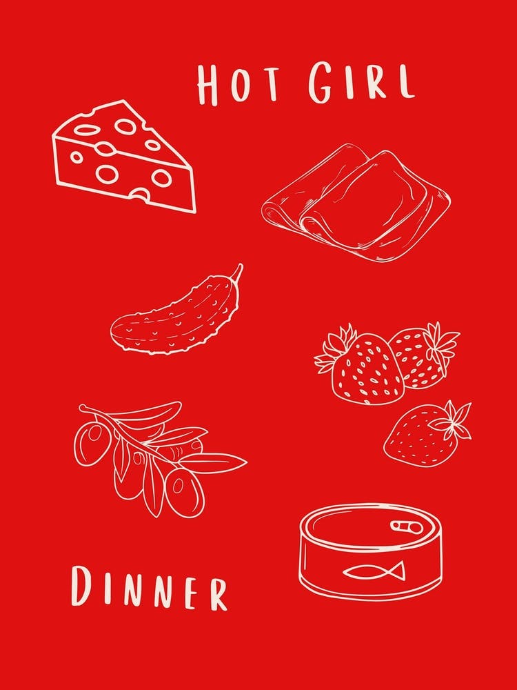 Hot Girl Dinner Red