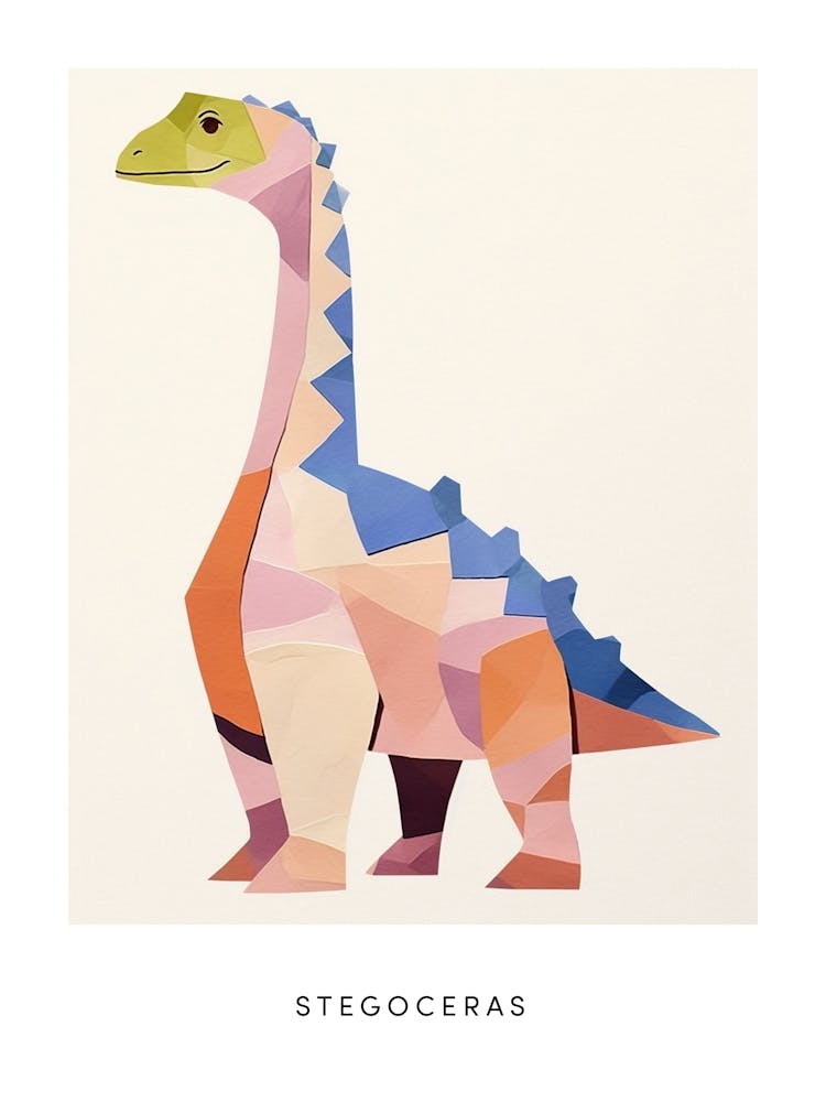 Nursery Dinosaur Art Stegoceras Poster