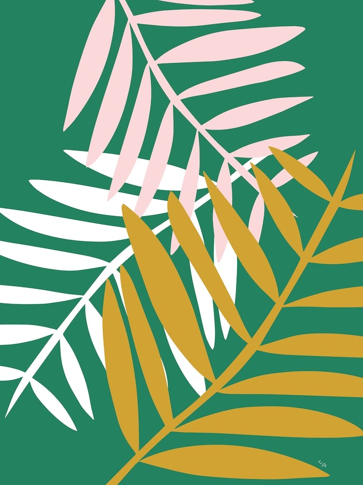 Palm Leaves in Green