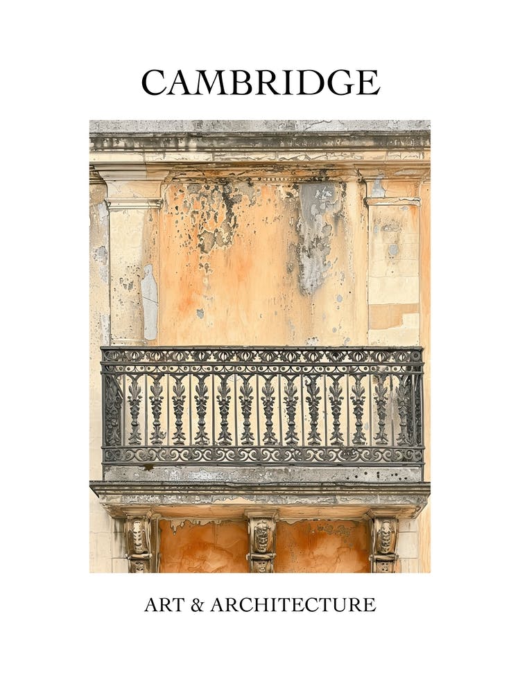 Cambridge Travel And Architecture Poster 3