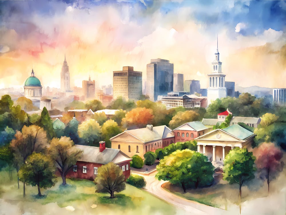 Lexington Kentucky A Vintage Illustration