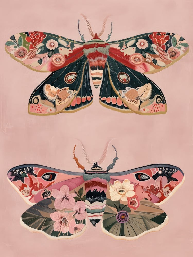 Spring Butterflies William Morris Style 4