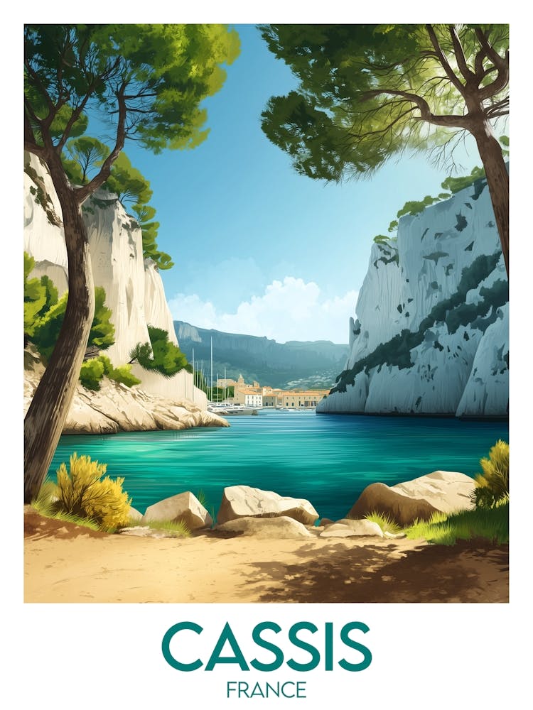 Affiche de voyage Cassis