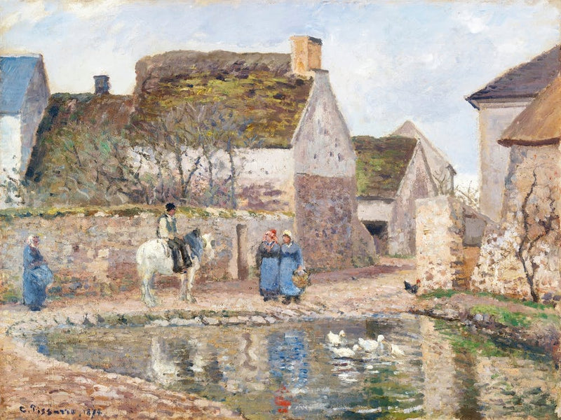 A Pond In Ennery (1874), Camille Pissarro