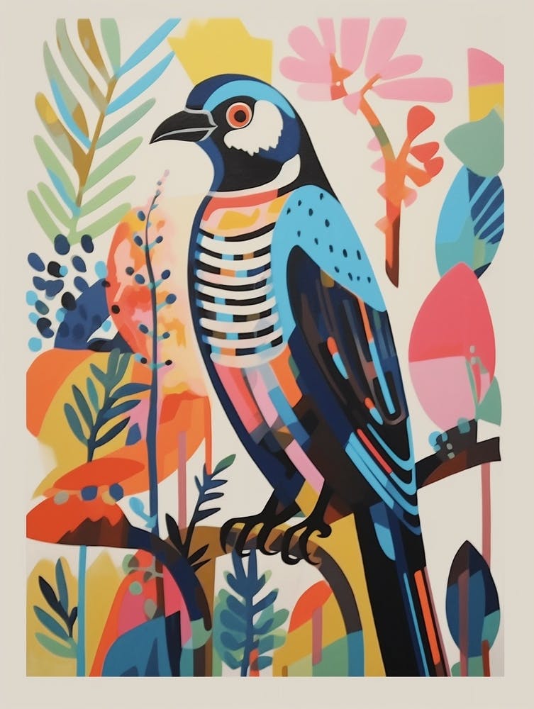 Colourful Scandi Bird Hawk 1