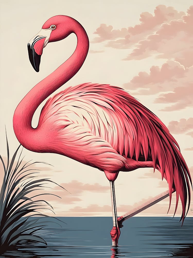 Flamingo Canvas Print 1