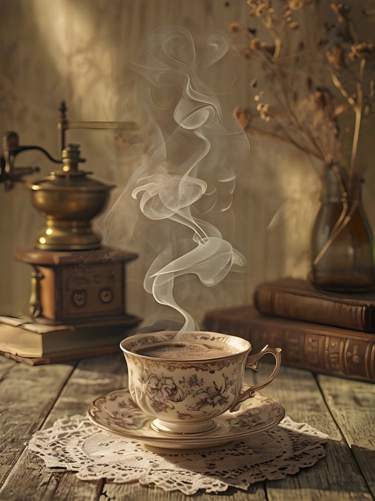 Steaming Cup Of Coffee