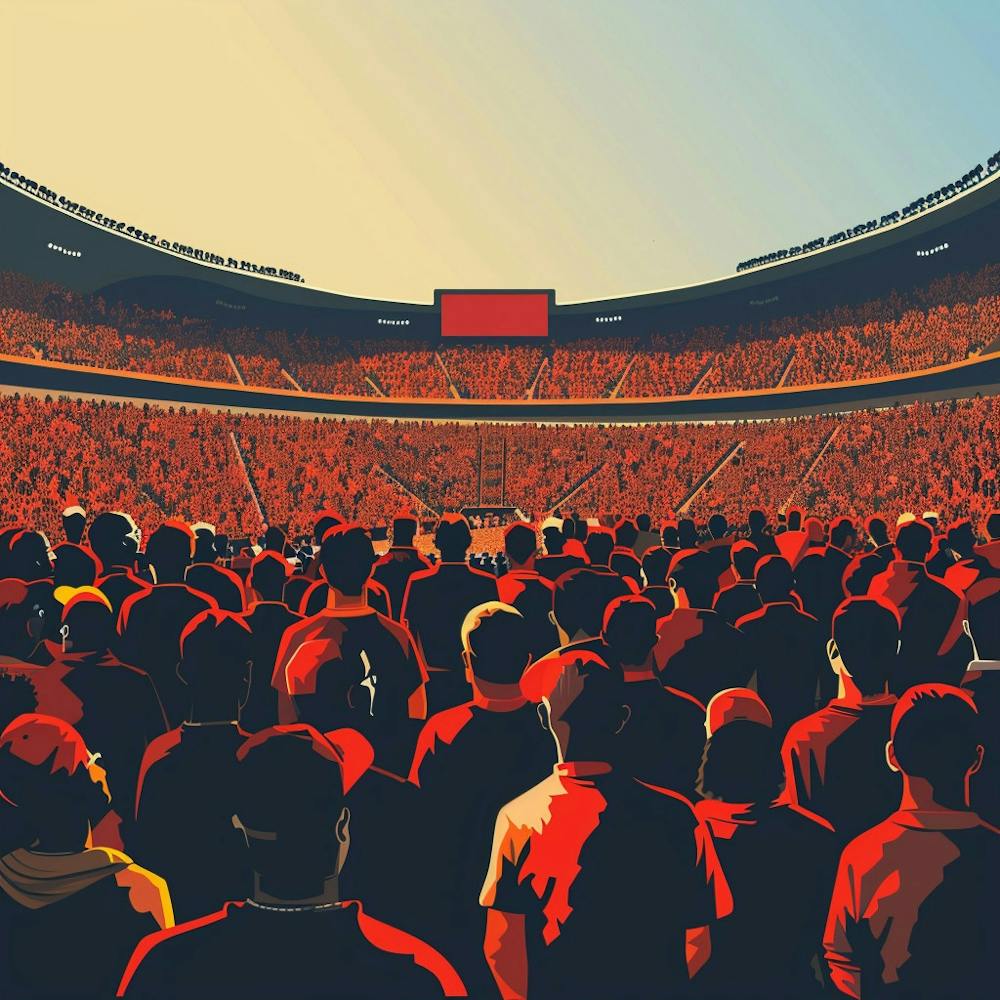A Stadium Crowd Vector Design Illustration 1718675085 2