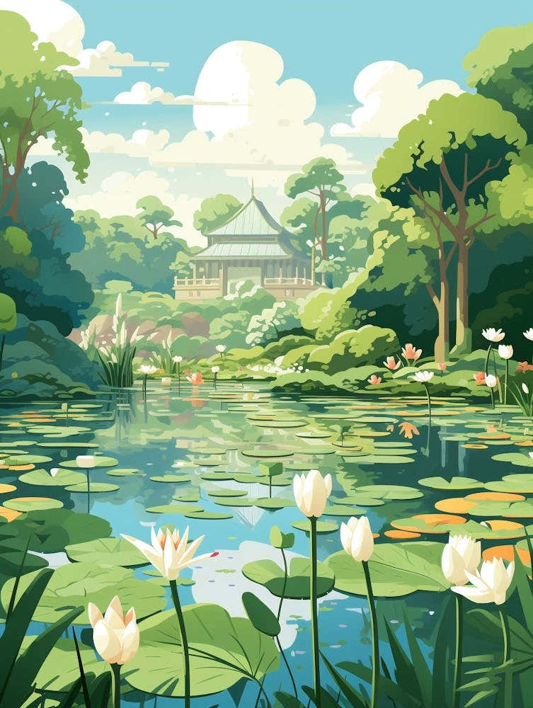Singapore Botanic Gardens Singapore Illustration 2