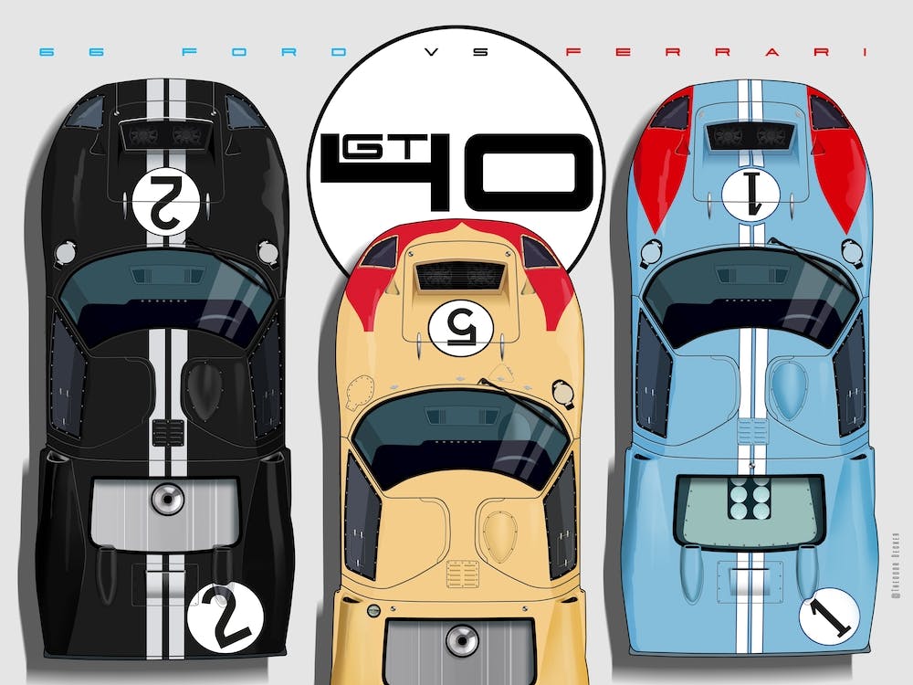 3 X GT40