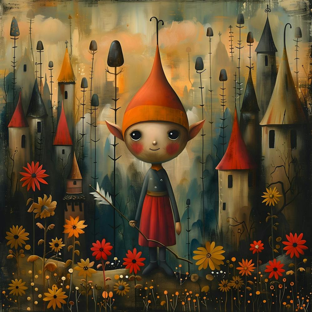 Elves And Castles, Naïf, Whimsical, Folk, Minimalistic