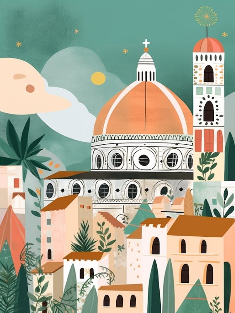 Florence, Italy Illustration