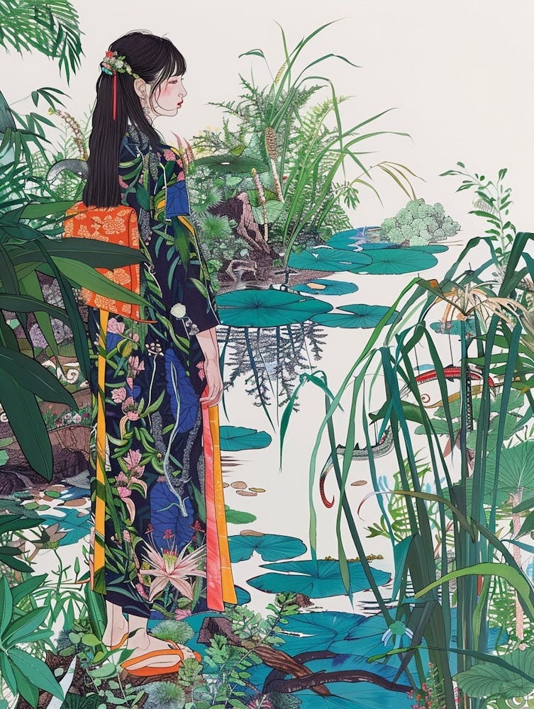 In The Garden Rikugien Gardens Japan 1