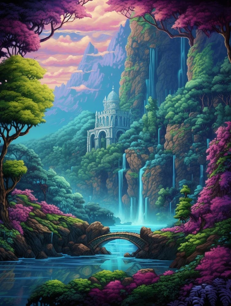 Fantasy Landscape Pixel Art 1