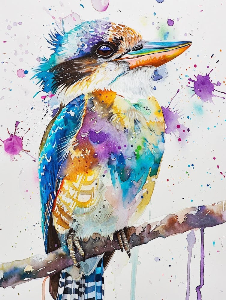 Kookaburra Colourful Watercolour 4