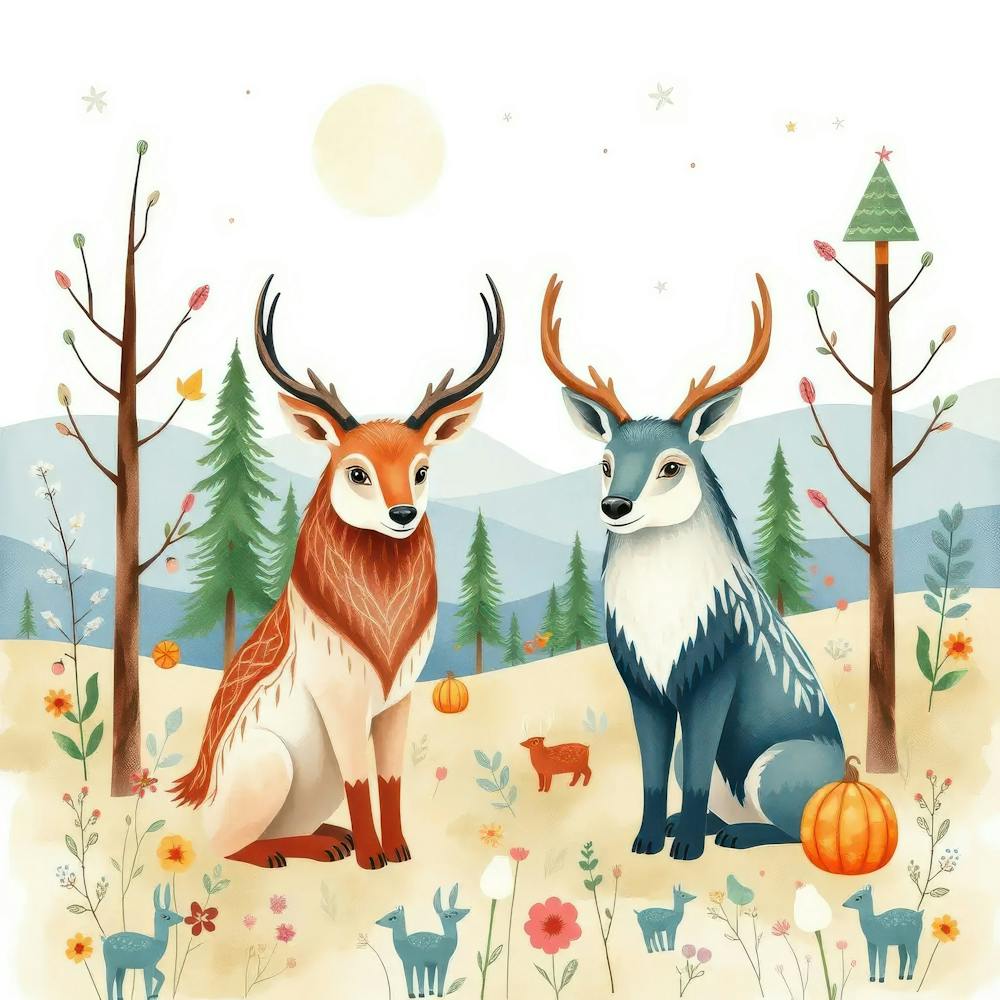 Deer In The Woods 3
