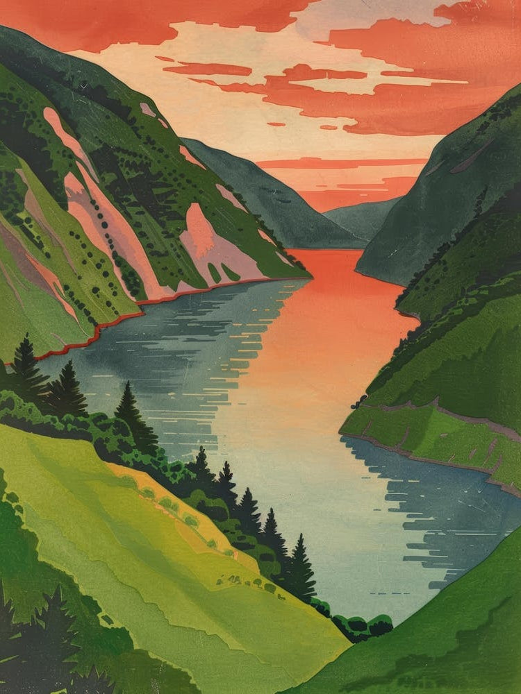 Sunset Over The Lake 3