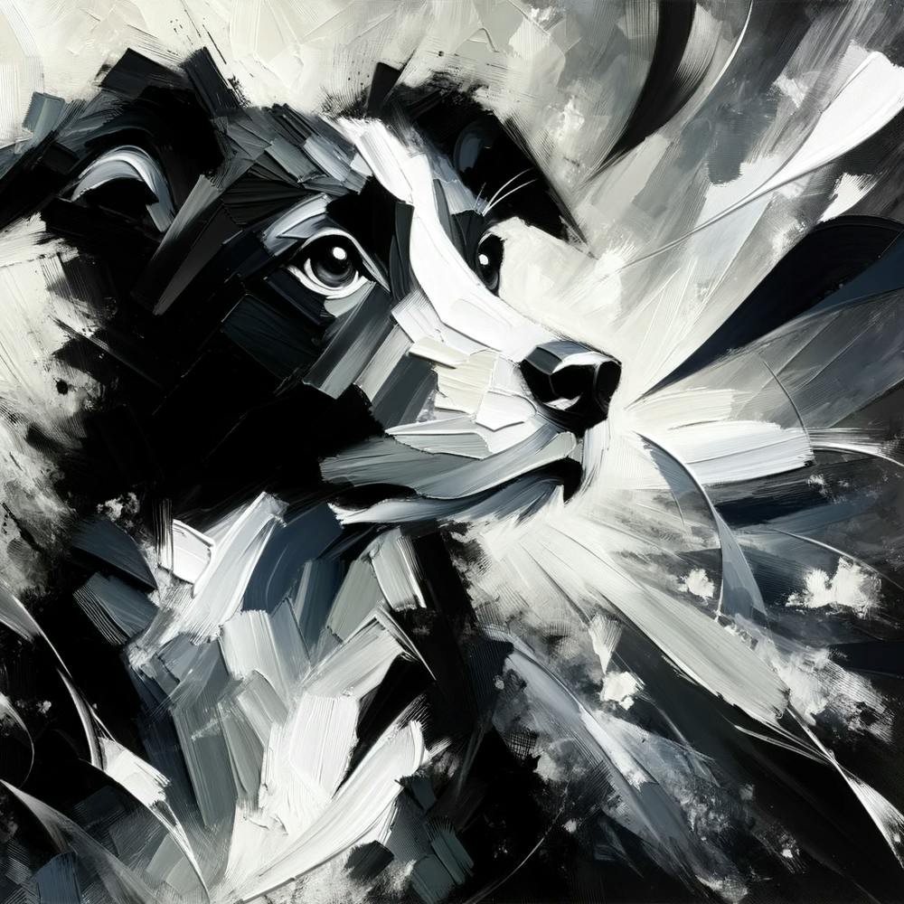 Ink and Ivory: Portrait of a Pooch