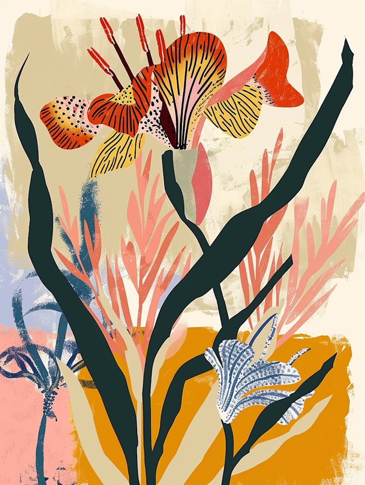 Illustration de Fleur Colorée Gaillardia 1