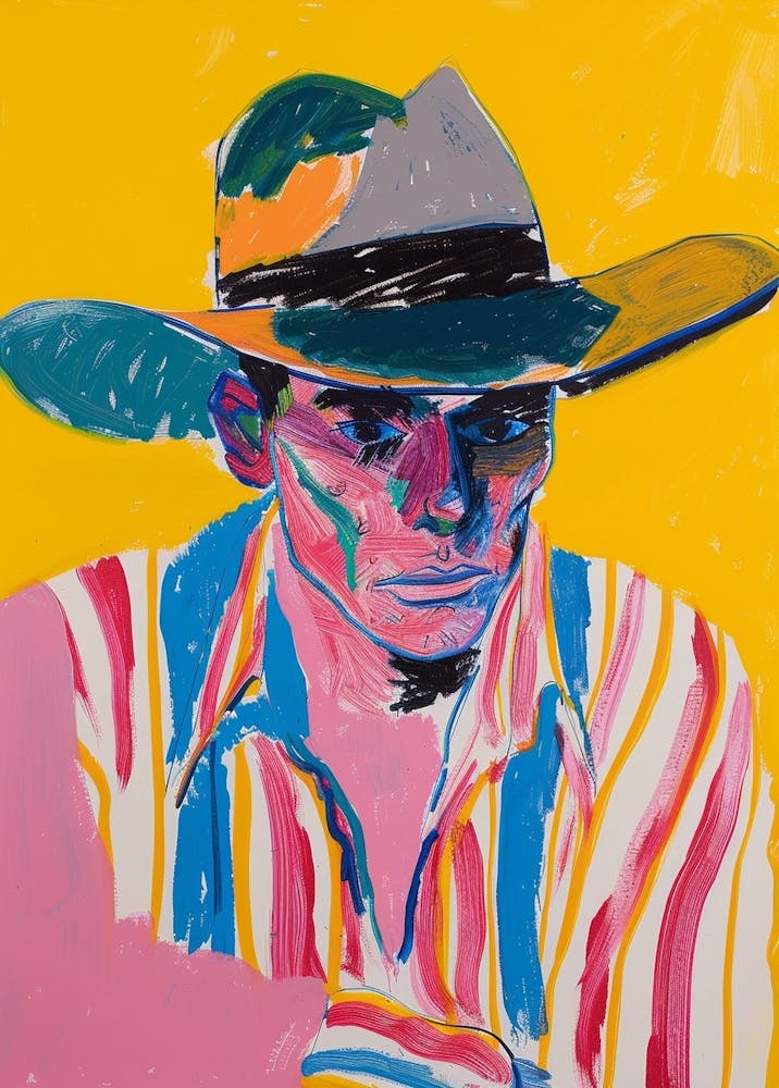 Painting Of A Cowboy 12