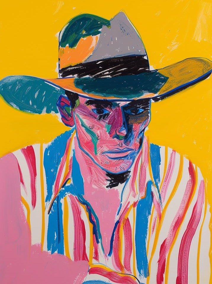 Painting Of A Cowboy 12