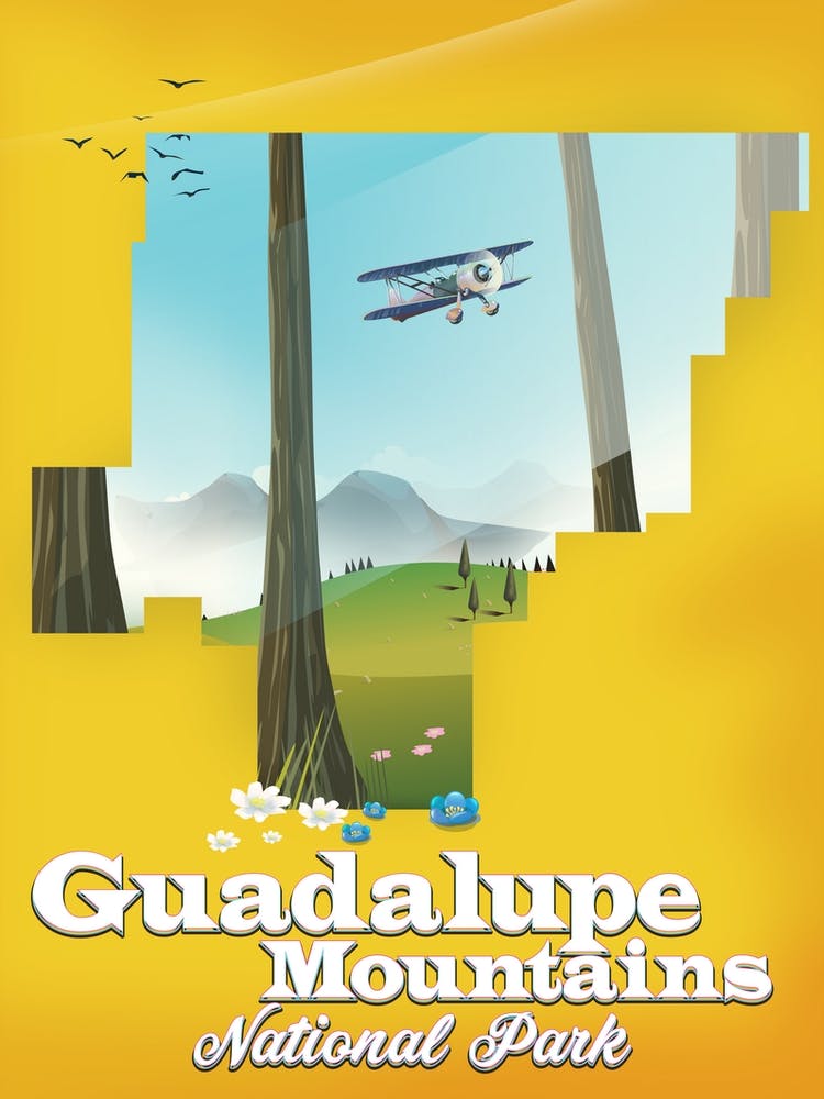 Guadalupe Mountains National Park Travel map