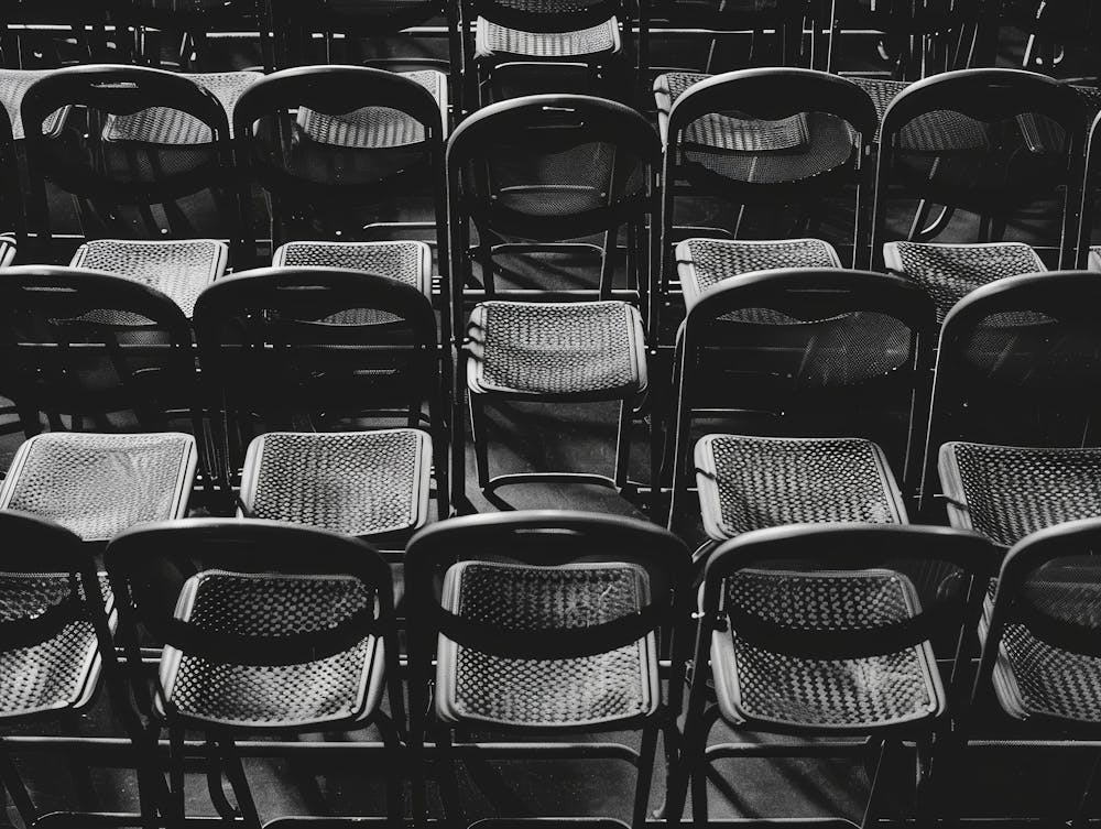 Empty Chairs In An Auditorium