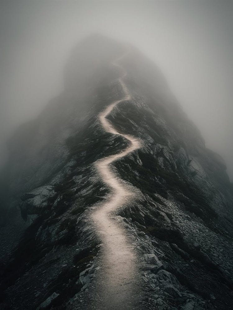 Foggy Mountain Path 1