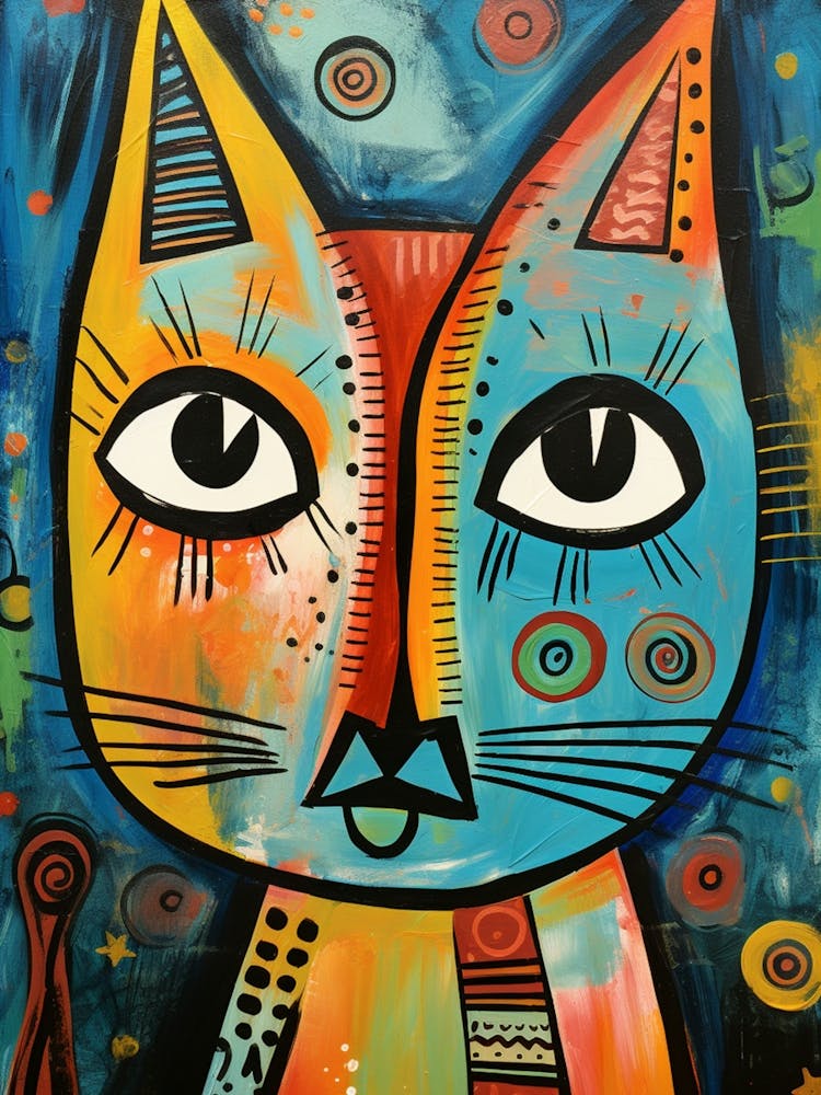 Crazy Art Kitty Cat